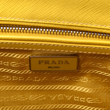 Prada Saffiano Small Galleria Double Zip Tote Soleil 16 of 20