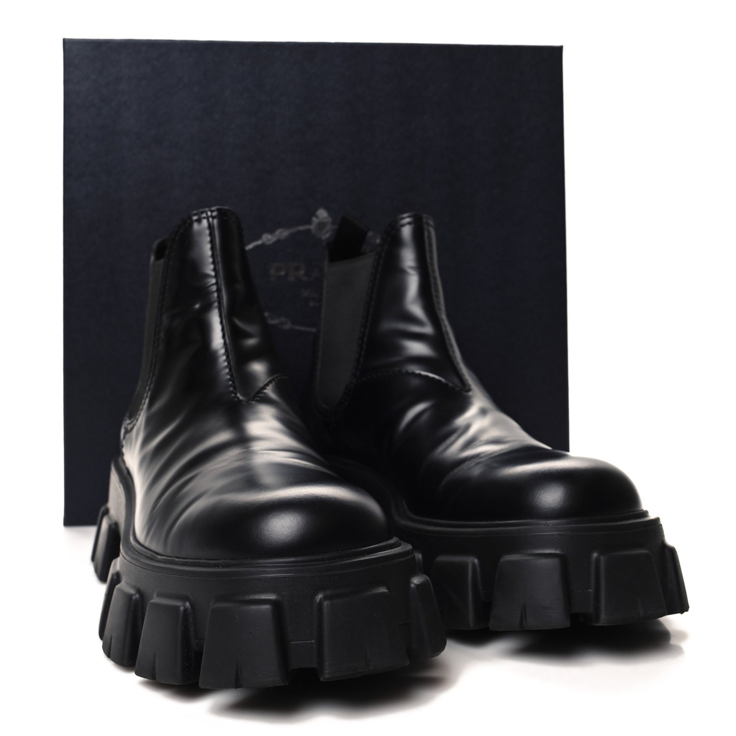 Spazzolato Rois Mens Monolith Chelsea 55mm Ankle Boots 9 Black