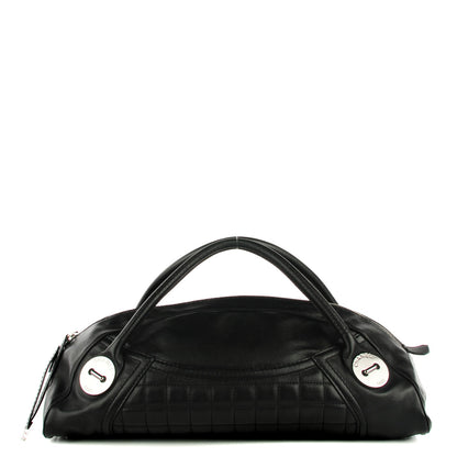 Chanel Caviar Square Quilted Dome Satchel Black 1 of 7