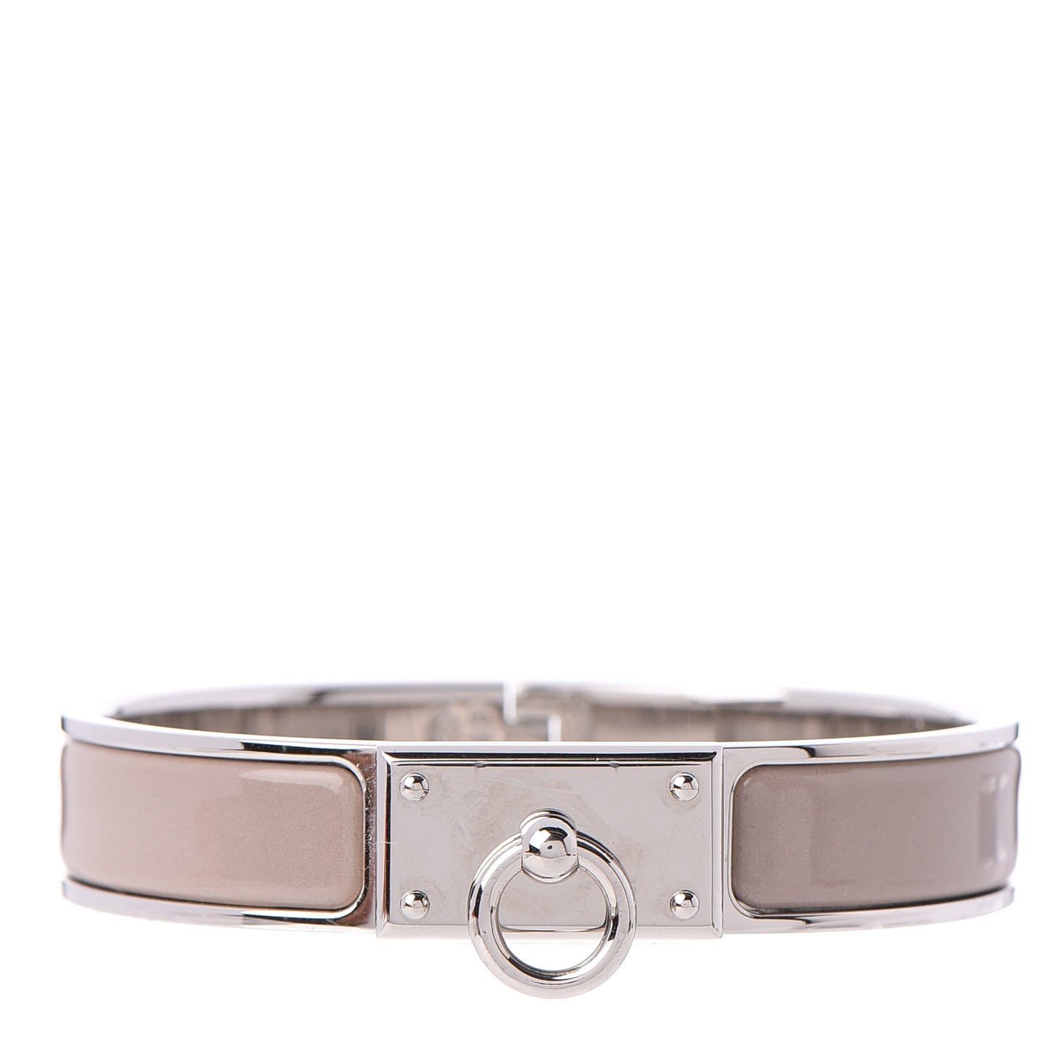 Hermes Enamel Clic Anneau Bracelet PM Marron Glace 1 of 4