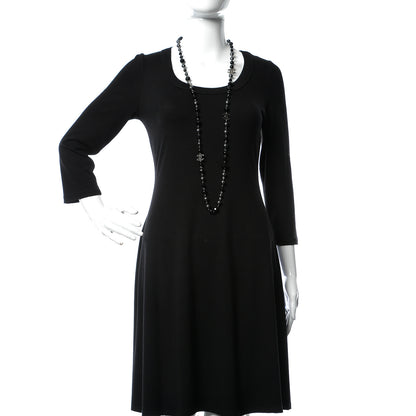 Chanel Ruthenium Beaded CC Long Necklace Black 2 of 5