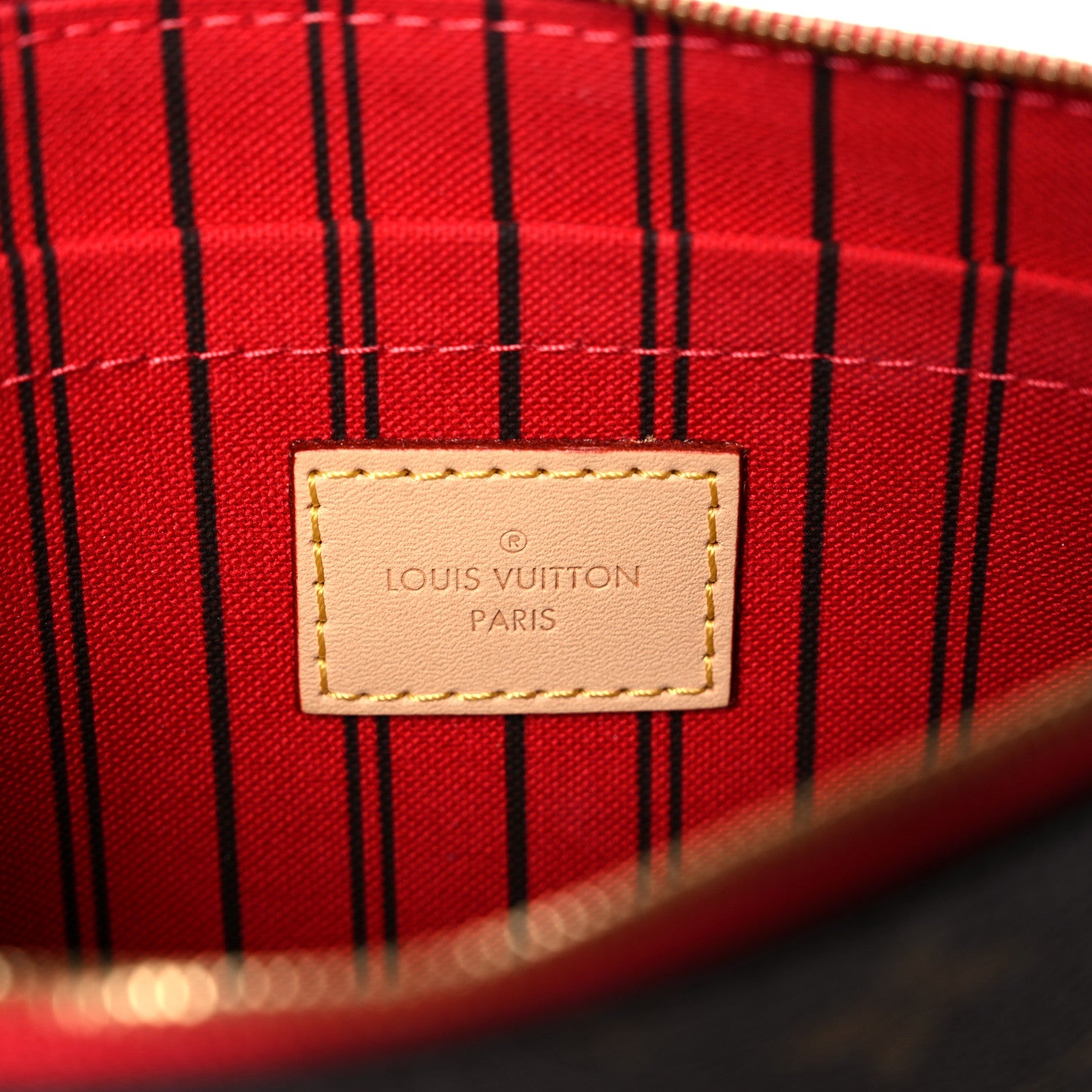 Louis Vuitton Monogram Neverfull MM GM Pochette Cherry 6 of 6