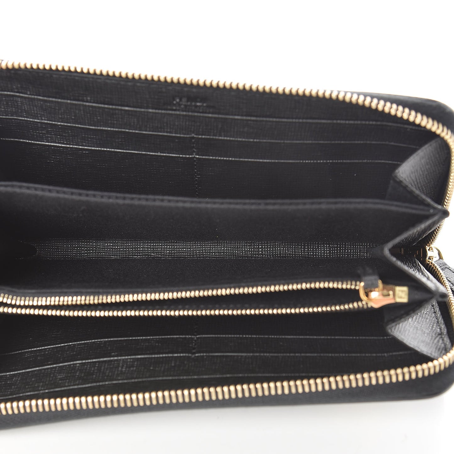 Vitello Elite Studded Monster Zip Around Wallet Black