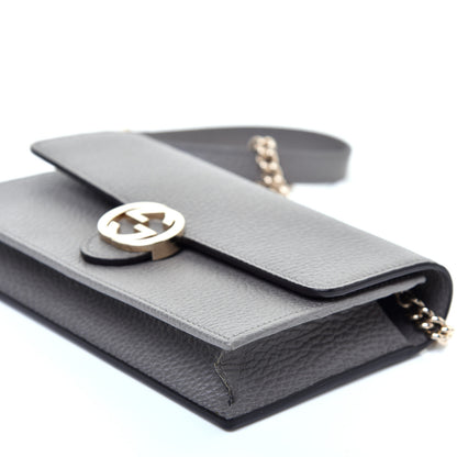 Gucci Dollar Calfskin Interlocking G Chain Wallet Loess 7 of 9