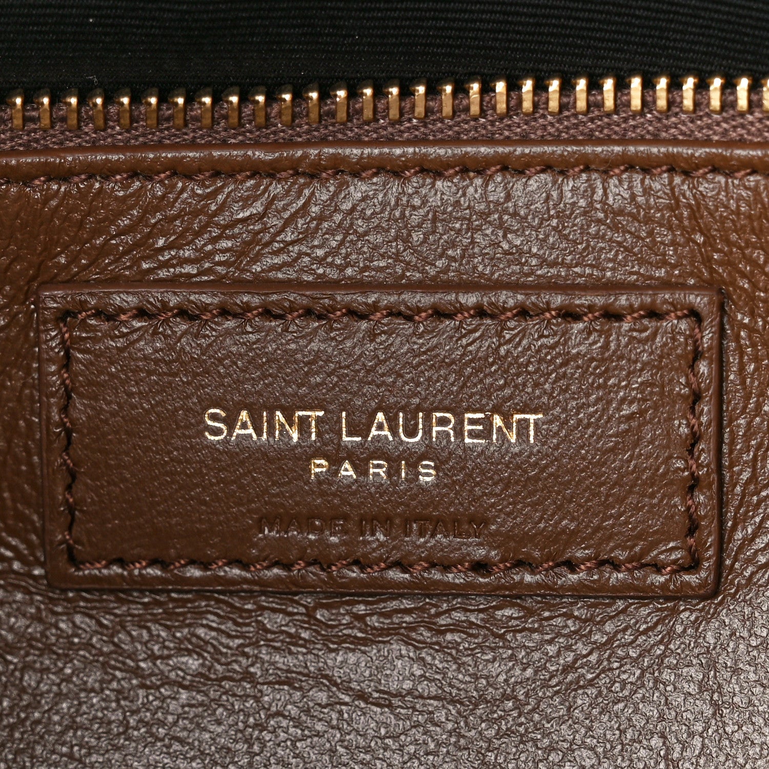Saint Laurent Suede Calfskin Shearling Le 5 A 7 Hobo Dark Cigar Natural Beige 6 of 11