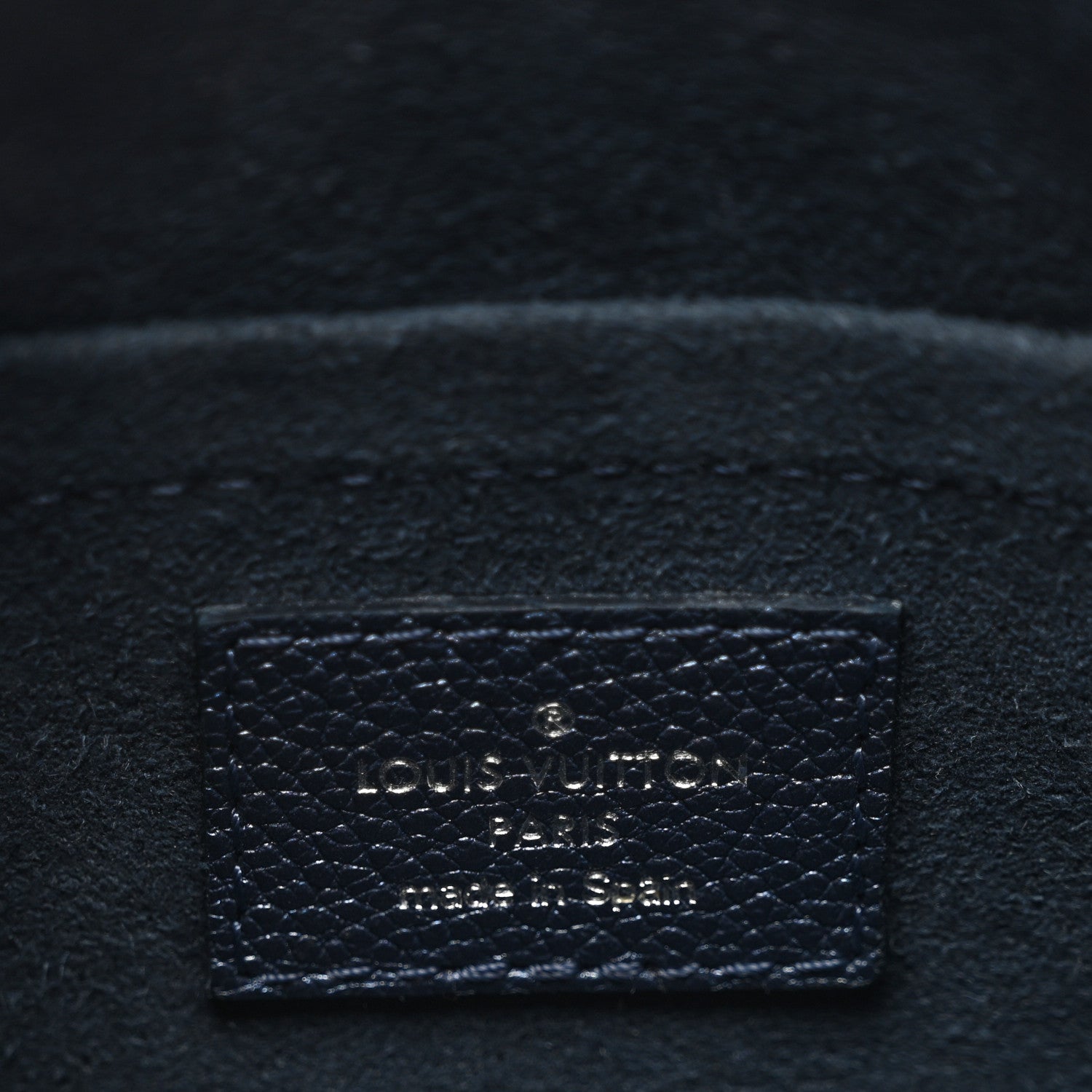 Louis Vuitton Metallic Empreinte Monogram Giant Speedy Bandouliere 20 Navy Nacre 6 of 9