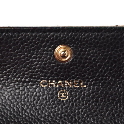 Chanel Caviar Quilted Flap Card Holder Black 7 of 8
