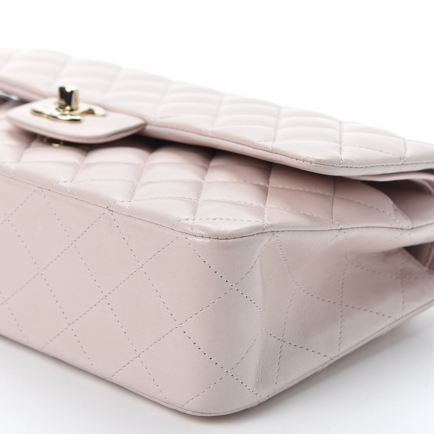 Chanel Lambskin Quilted Medium Double Flap Pink 6 of 10
