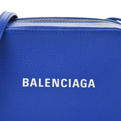Balenciaga Smooth Calfskin Logo XS Everyday Camera Bag Bleu Prim White 8 of 8