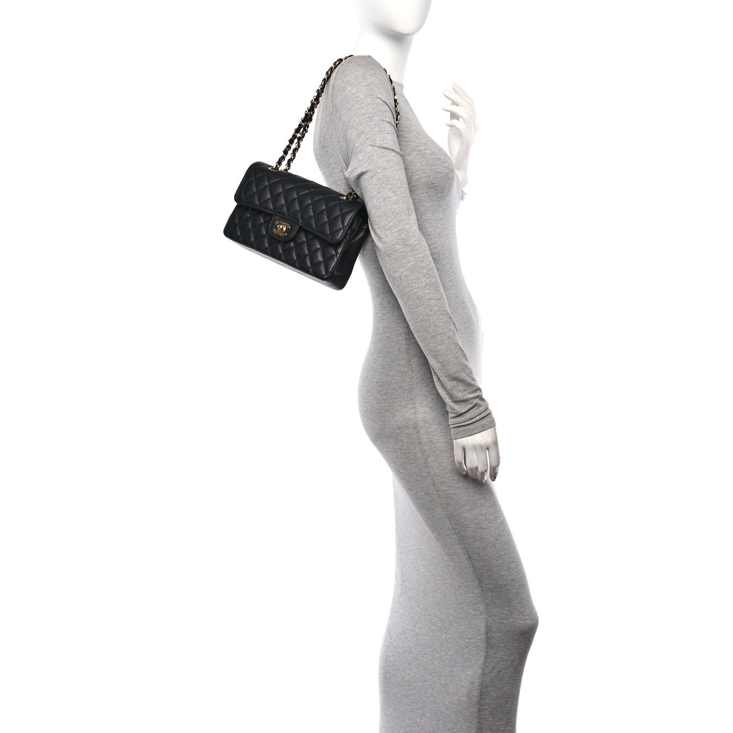 Chanel Caviar Quilted Small Double Flap Black 3 of 13