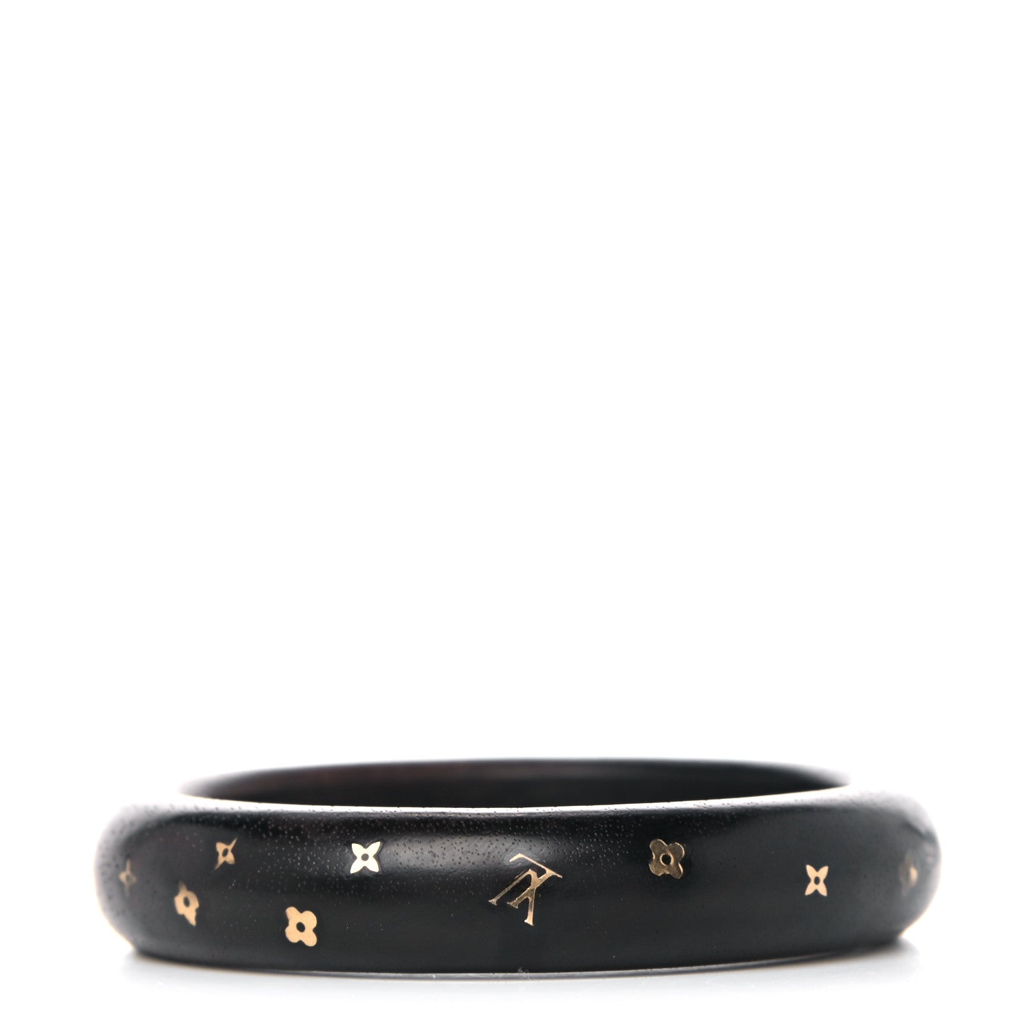 Louis Vuitton Tiger Wood Brass Medium Silvania Bangle TPM 3 of 6