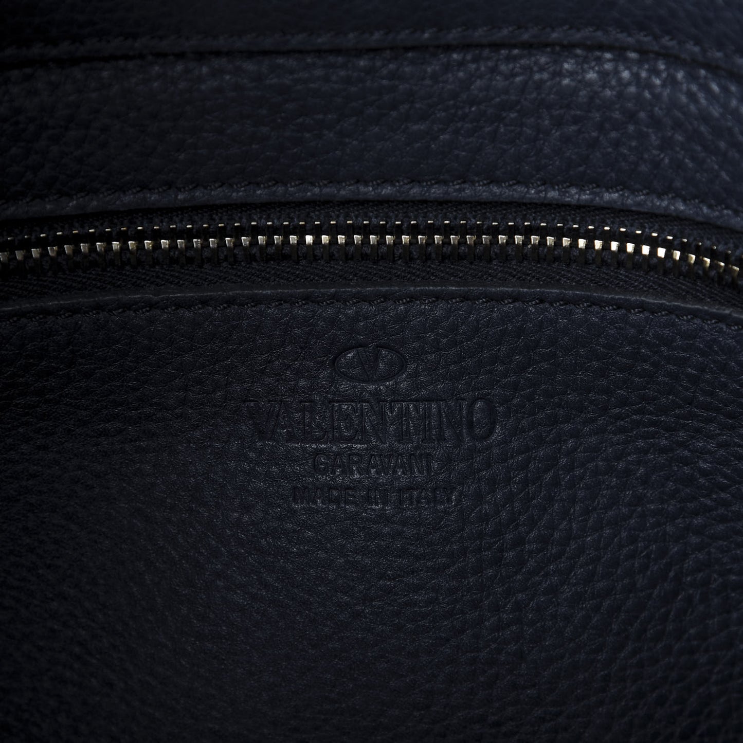 Pebbled Calfskin Small Rockstud Flip-Lock Messenger Bag Marine