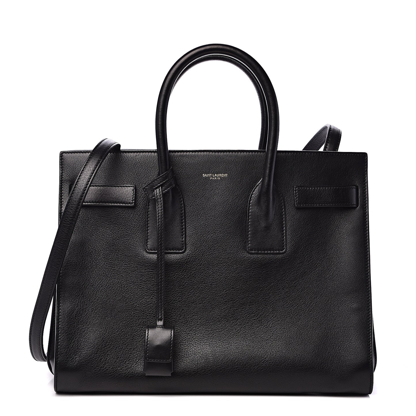 Calfskin Small Sac De Jour Black