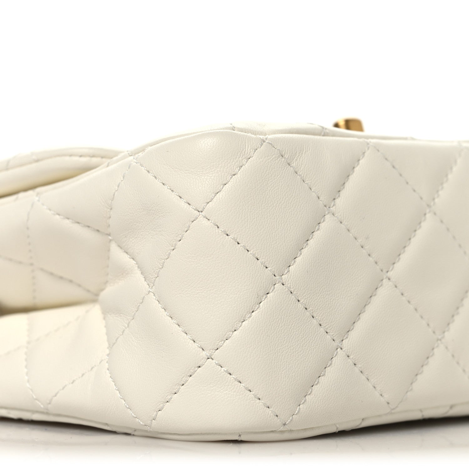 Chanel Lambskin Quilted Mini Pearl Crush Flap White 1776958