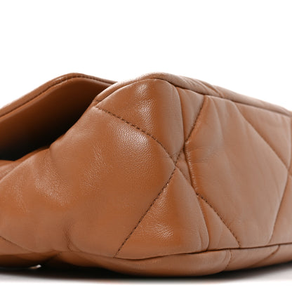 Chanel Lambskin Quilted Medium Chanel 19 Flap Brown 9 of 10