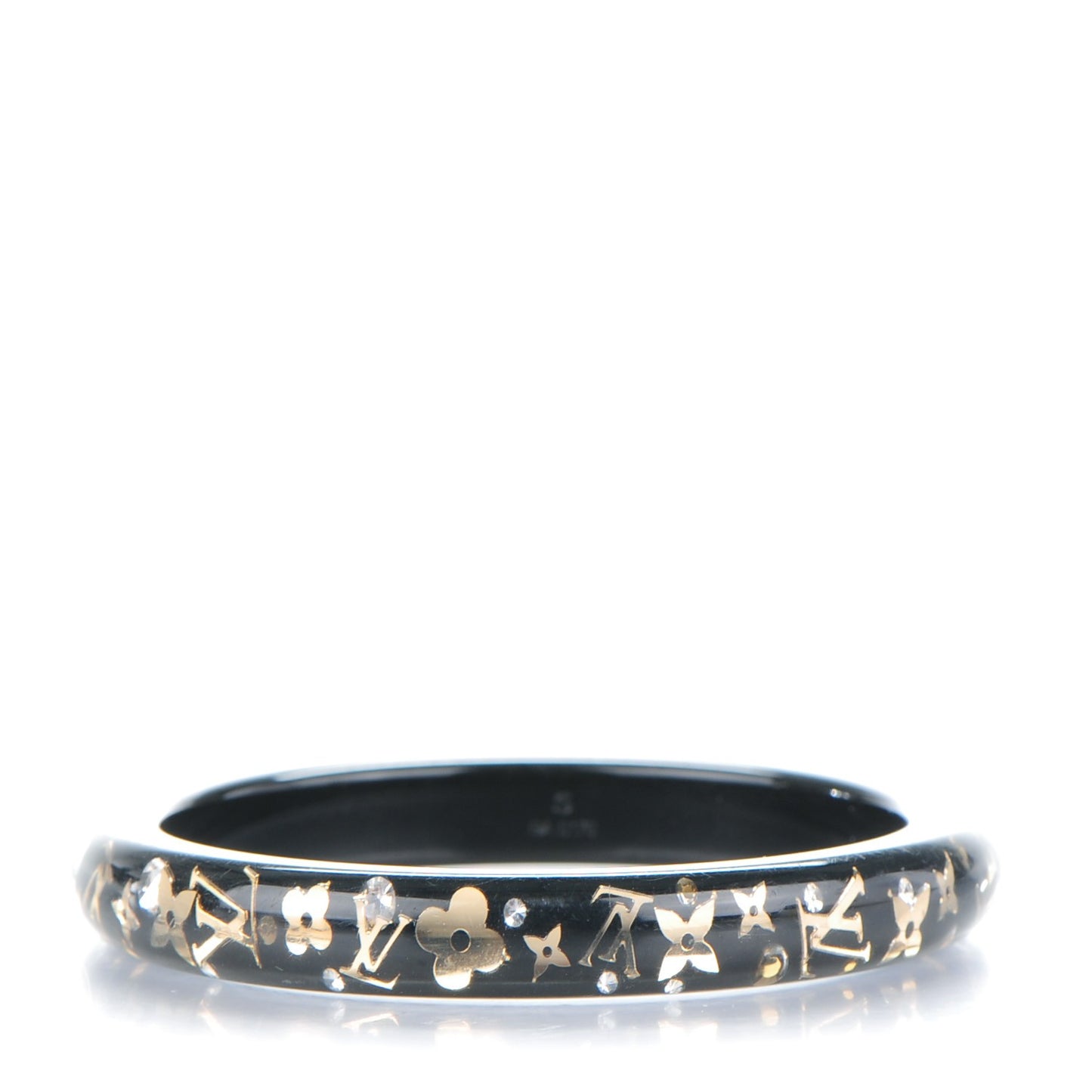 Resin Swarovski Small Inclusion Bracelet PM Black