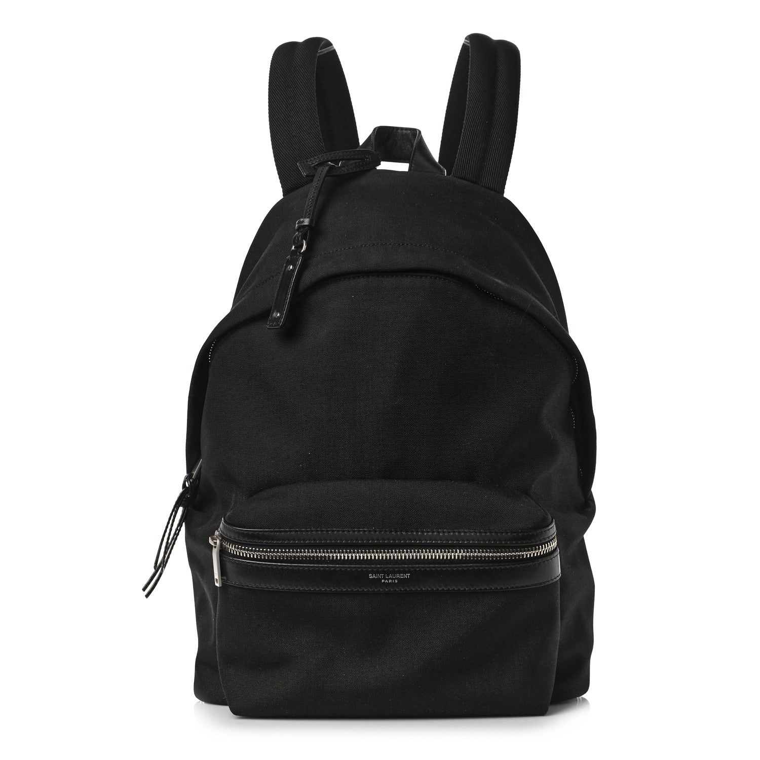Saint Laurent Canvas City Backpack Black 1 of 7