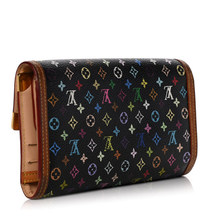 Louis Vuitton Monogram Multicolor Porte Tresor International Wallet Black 3 of 20