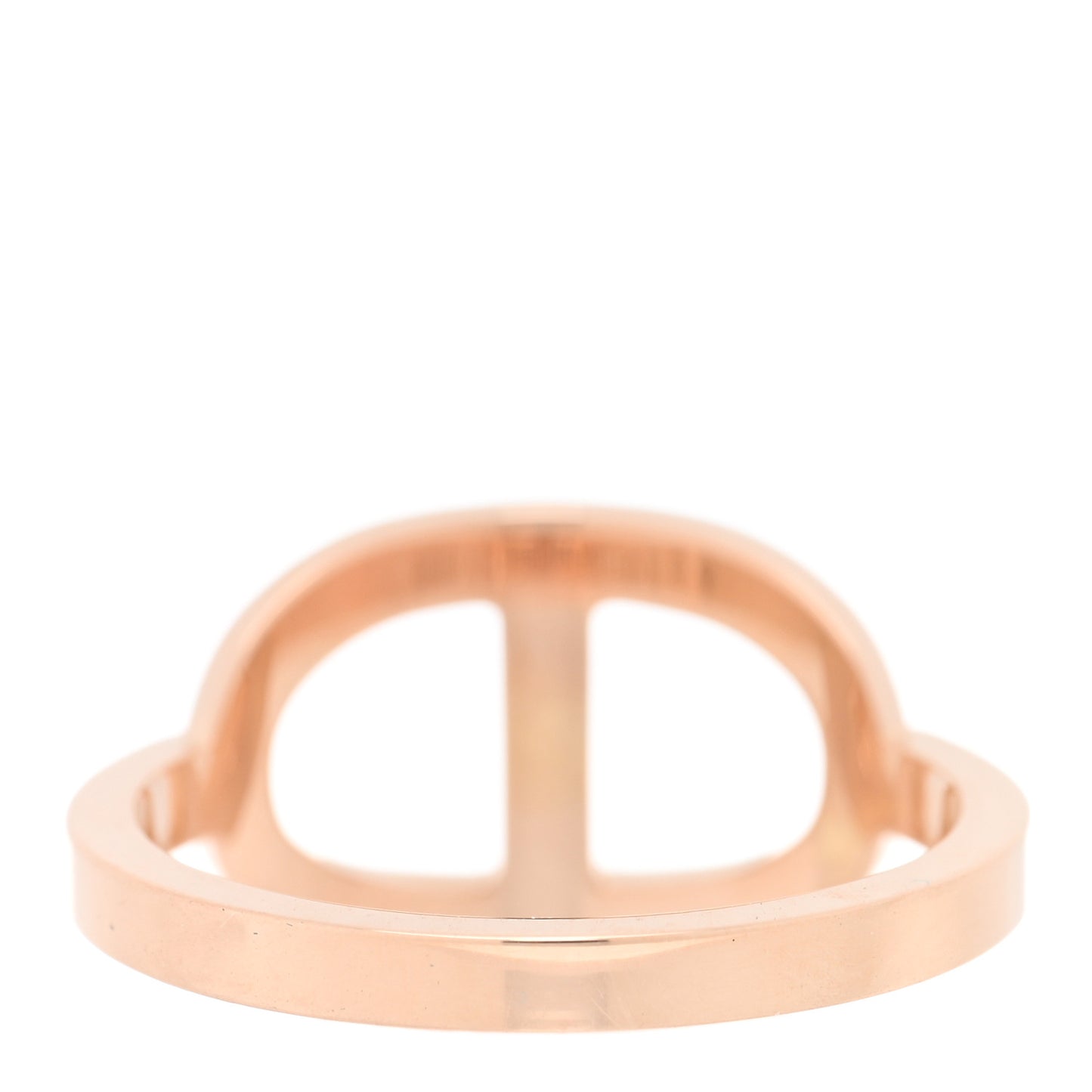 18K Rose Gold Diamond MM Chaine d'Ancre Contour Ring 52 6