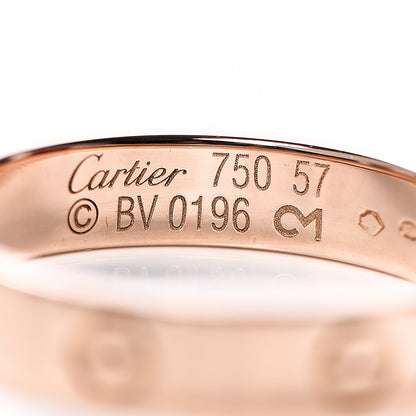 Cartier 18K Pink Gold 3.5mm LOVE Wedding Band Ring 57 8 3 of 3