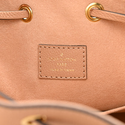 Louis Vuitton Calfskin Lockme Bucket MM Arizona Beige 6 of 7