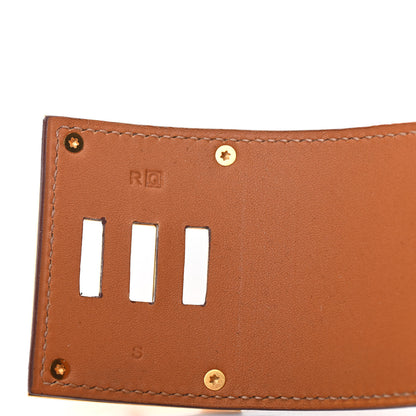 Hermes Barenia Kelly Extreme Dog Bracelet S Fauve 5 of 6