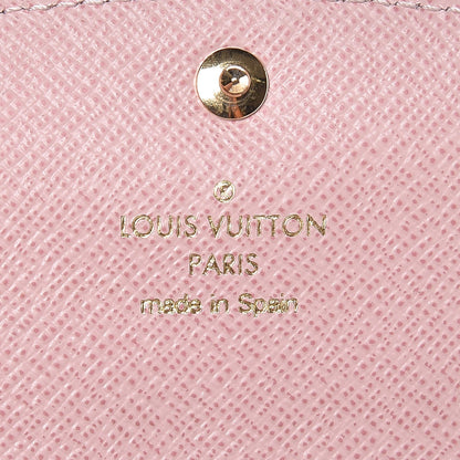 Louis Vuitton Damier Ebene Caissa Wallet Rose Ballerine 6 of 7