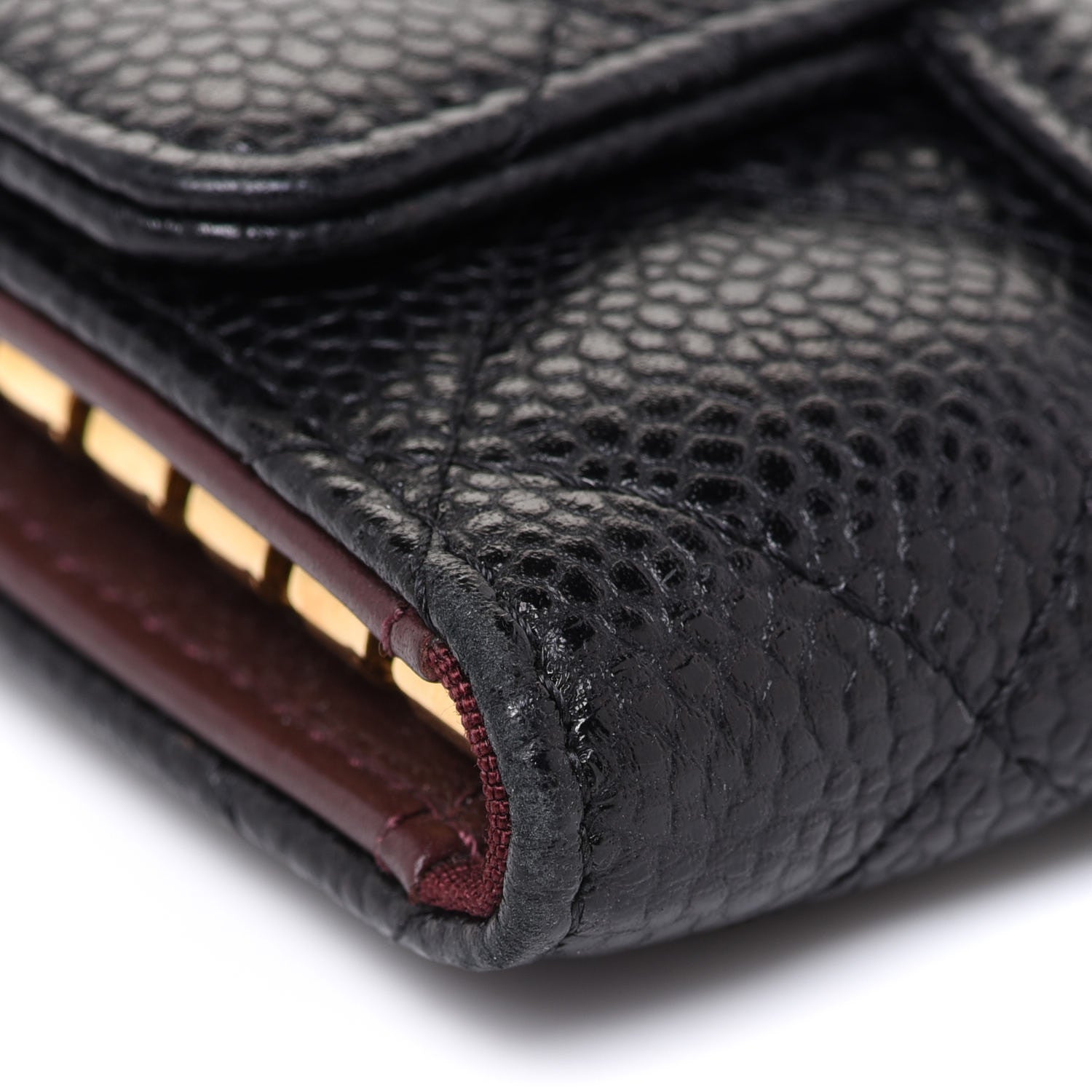 Chanel Caviar Quilted 6 Key Holder Black 9 of 13