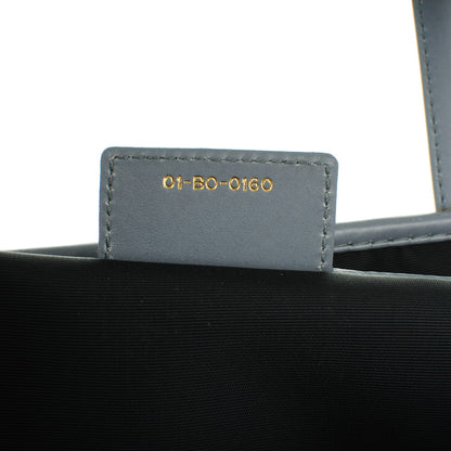 Christian Dior Coated Canvas Cannage Small Panarea Tote Blue Jean 7 of 7