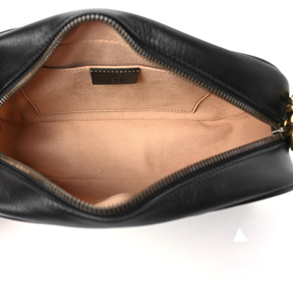 Gucci Calfskin Matelasse Small GG Marmont Chain Shoulder Bag Black 5 of 7