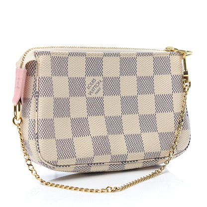 Louis Vuitton Damier Azur 2018 Christmas Animation Mini Pochette Accessories 2 of 5