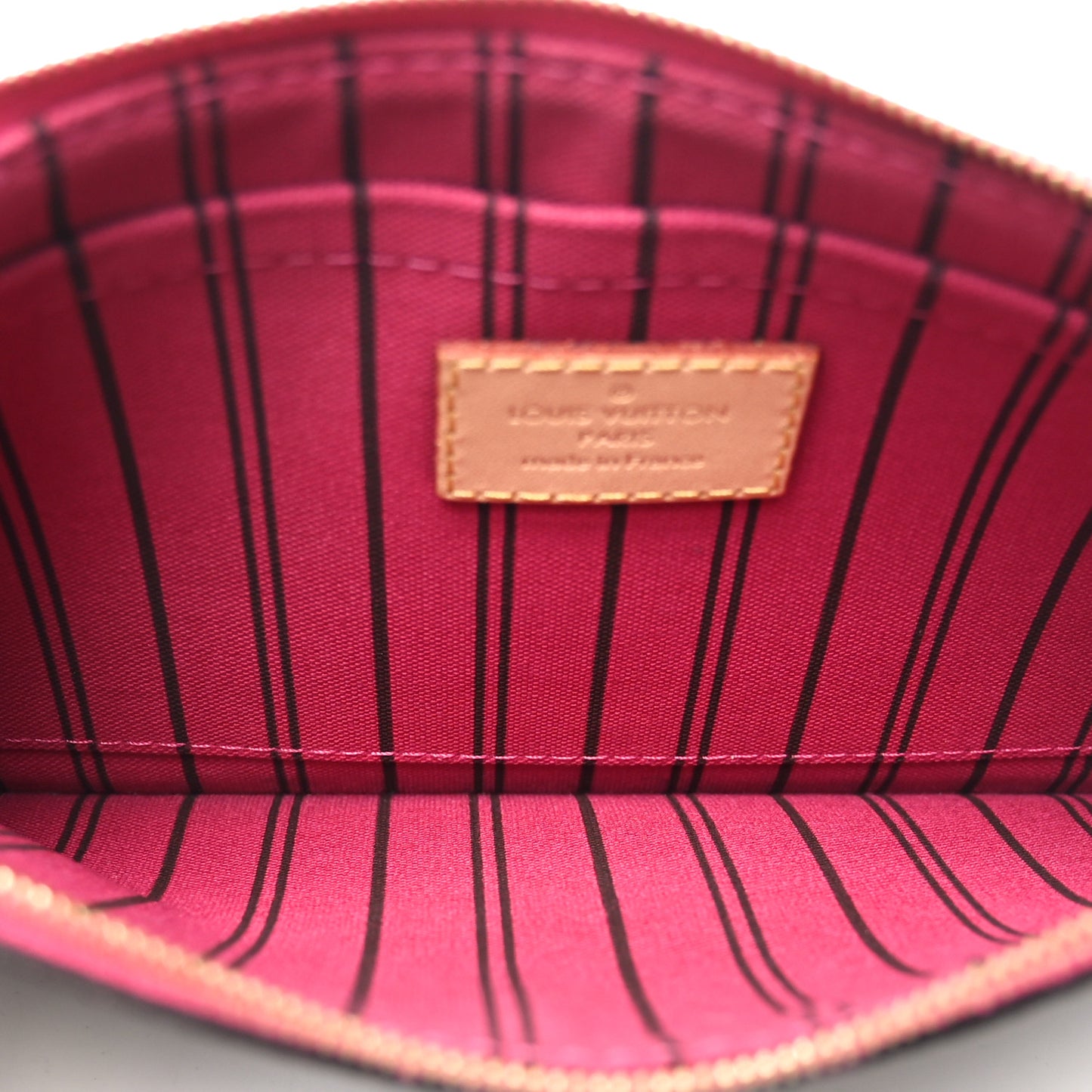 Monogram Neverfull MM GM Pochette Fuchsia