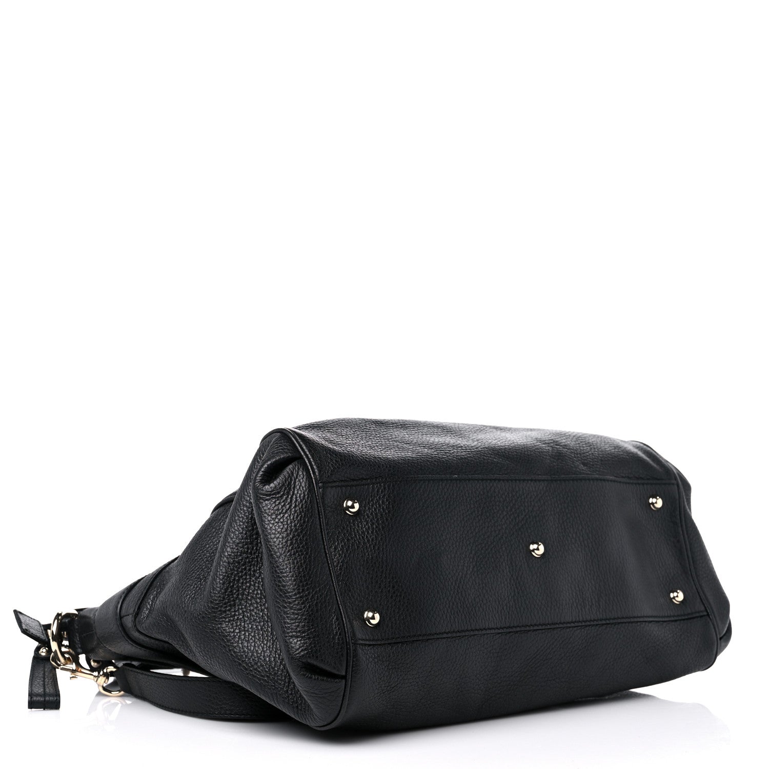 Gucci Pebbled Calfskin Broadway Tote Black 4 of 14