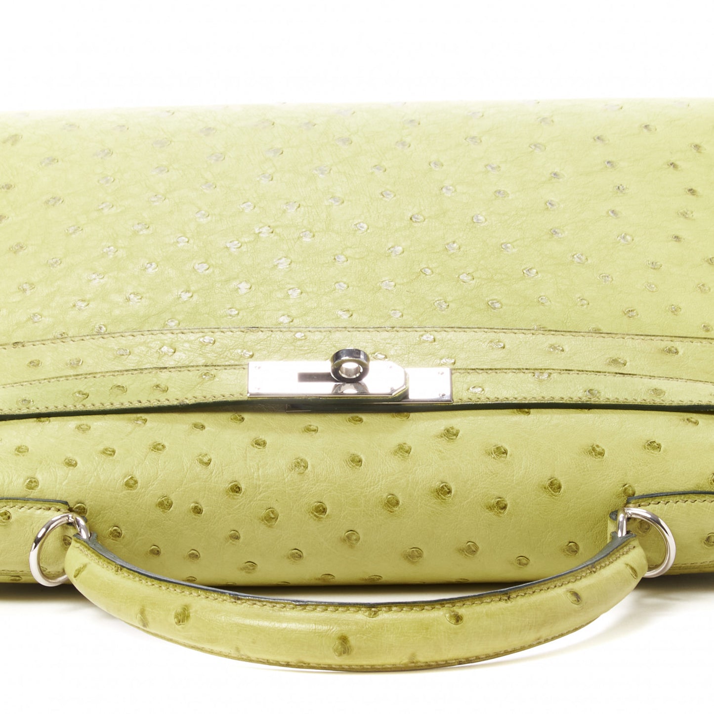 Ostrich Kelly Sellier 32 Vert Anis
