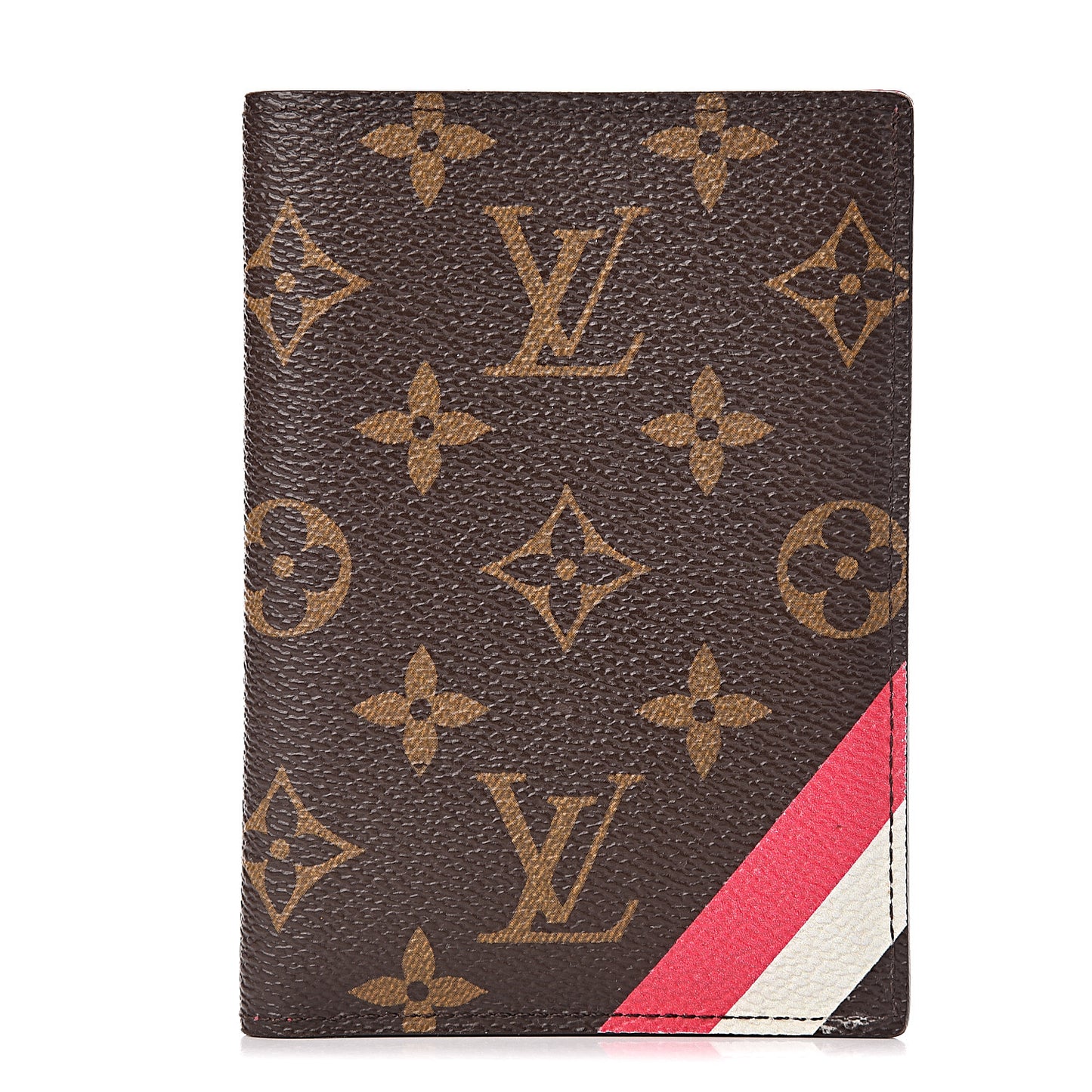 Monogram My LV Heritage Passport Cover Fuchsia White