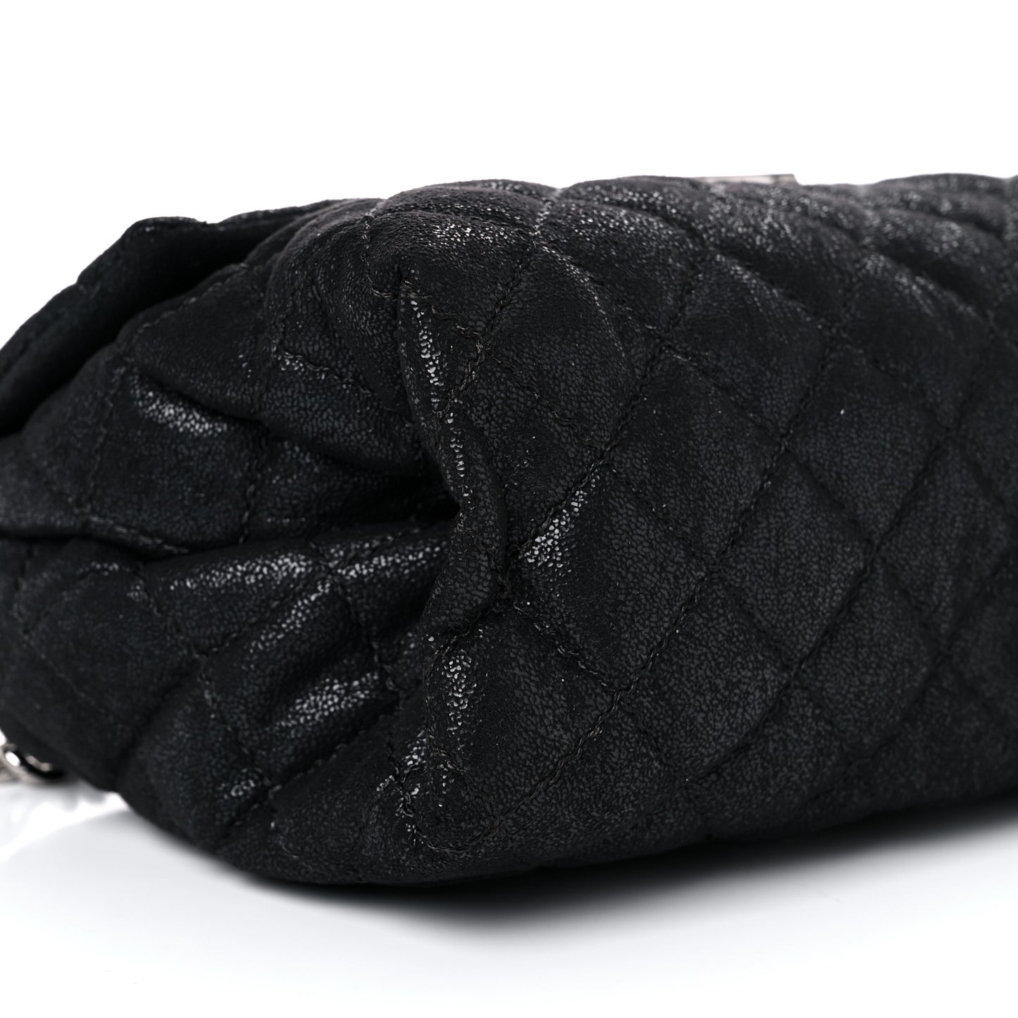Shaggy Deer Quilted Large Beckett Shoulder Bag Black