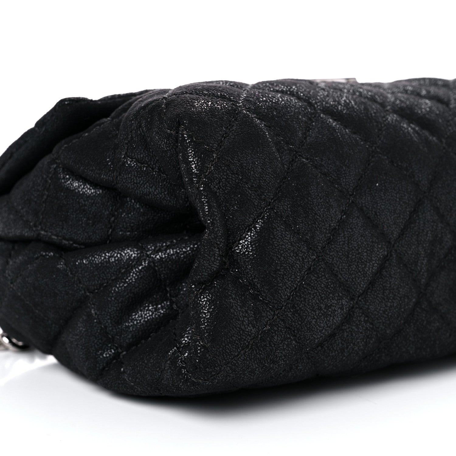 Stella McCartney Shaggy Deer Quilted Large Beckett Shoulder Bag Black 8 of 9