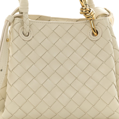 Bottega Veneta Nappa Intrecciato Small Parachute Shoulder Bag Sea Salt 8 of 10