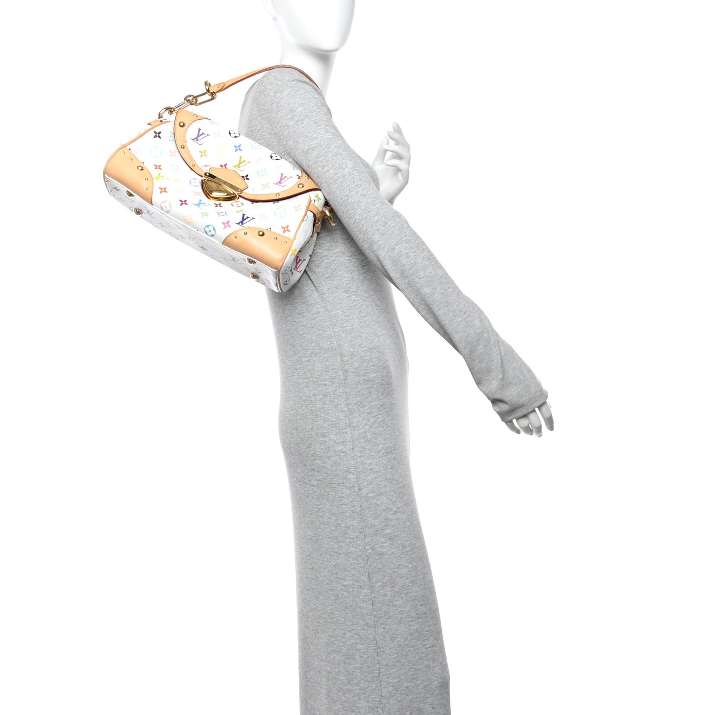 Monogram Multicolor Beverly MM White