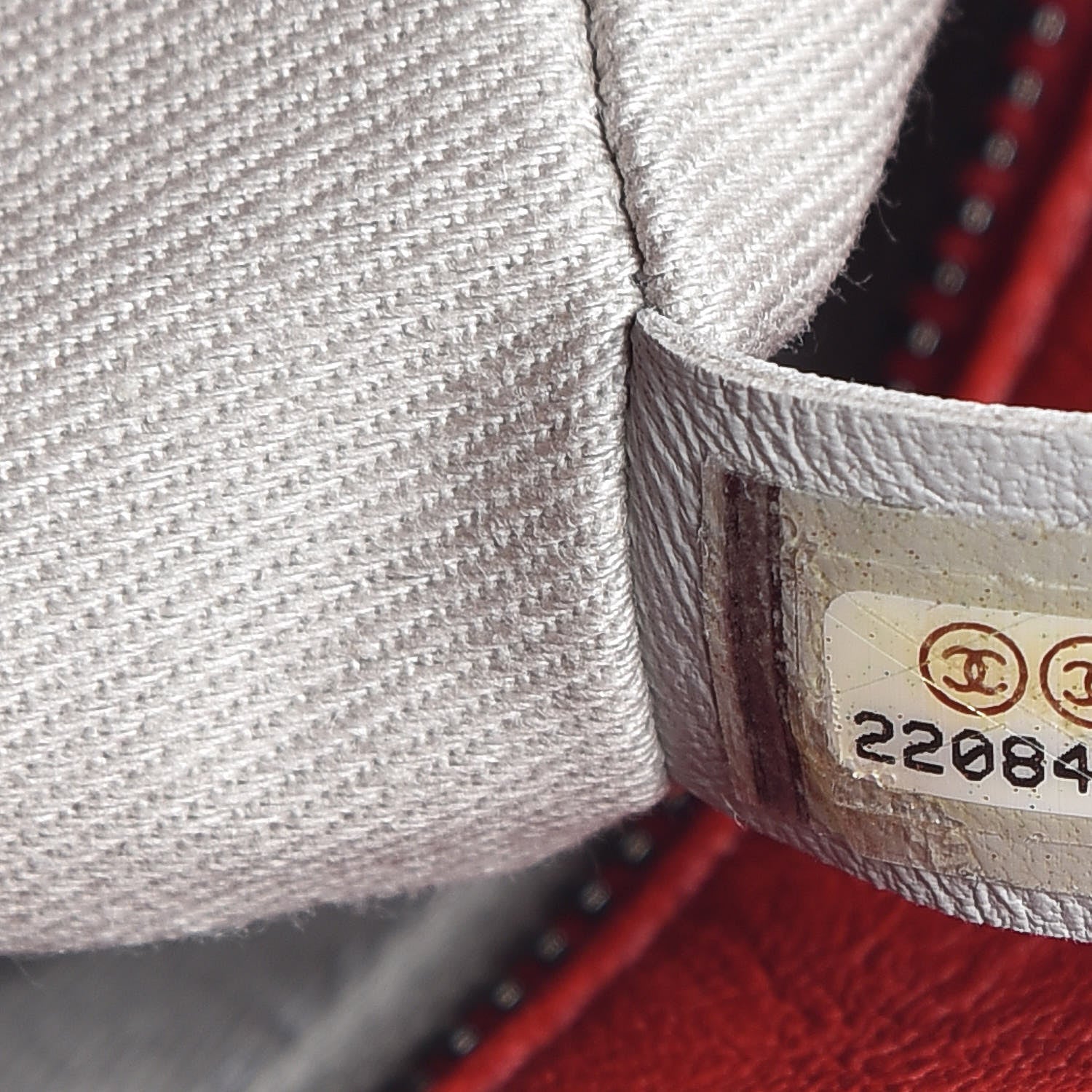 Chanel Calfskin Quilted Front Pocket Tote Red 7 of 10