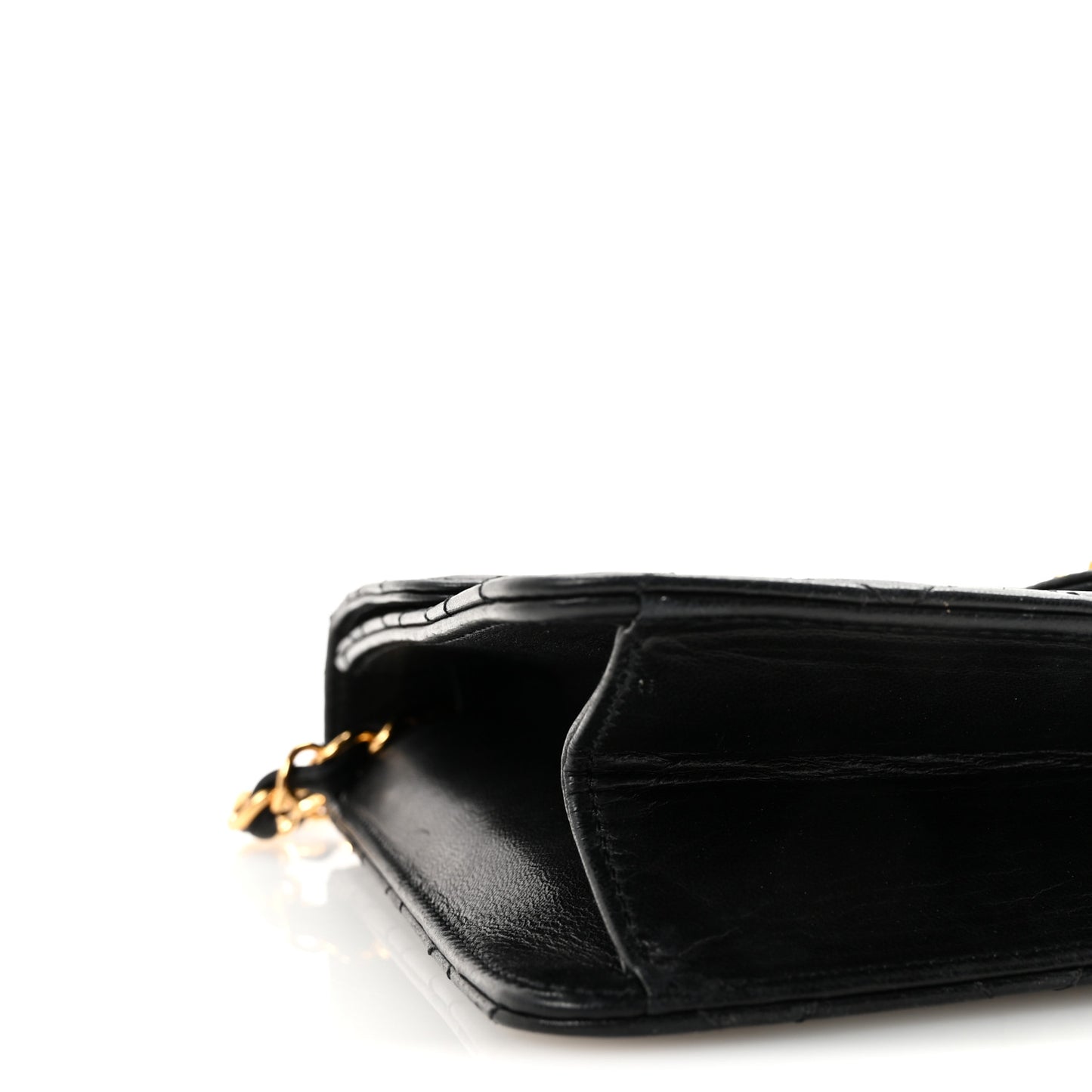 Lambskin Quilted Small Single Flap Bag Black