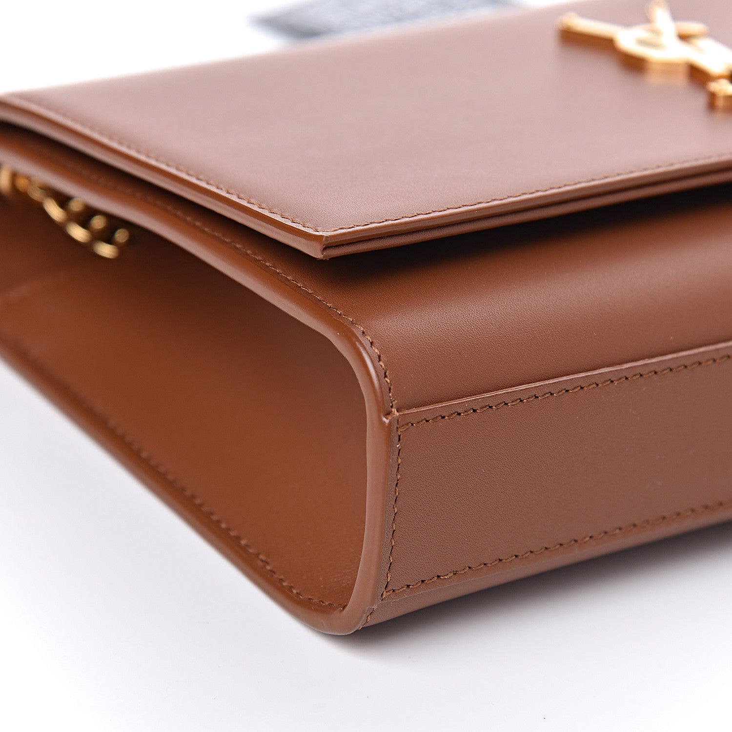 Saint Laurent Smooth Calfskin Medium Classic Monogram Kate Tassel Brown 8 of 10
