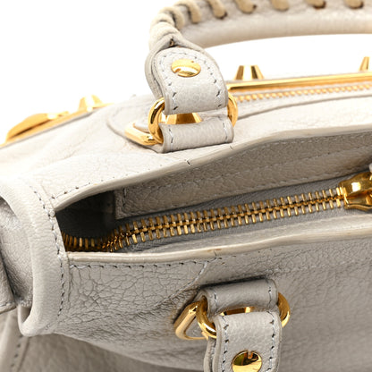 Balenciaga Chevre Gold Metallic Edge Hardware Mini City Gris Perle 17 of 18