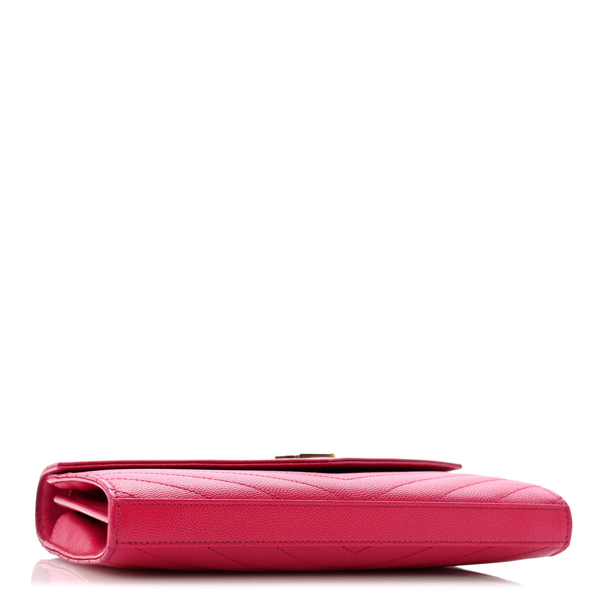Grain De Poudre Matelasse Chevron Monogram Chain Wallet Bubblegum