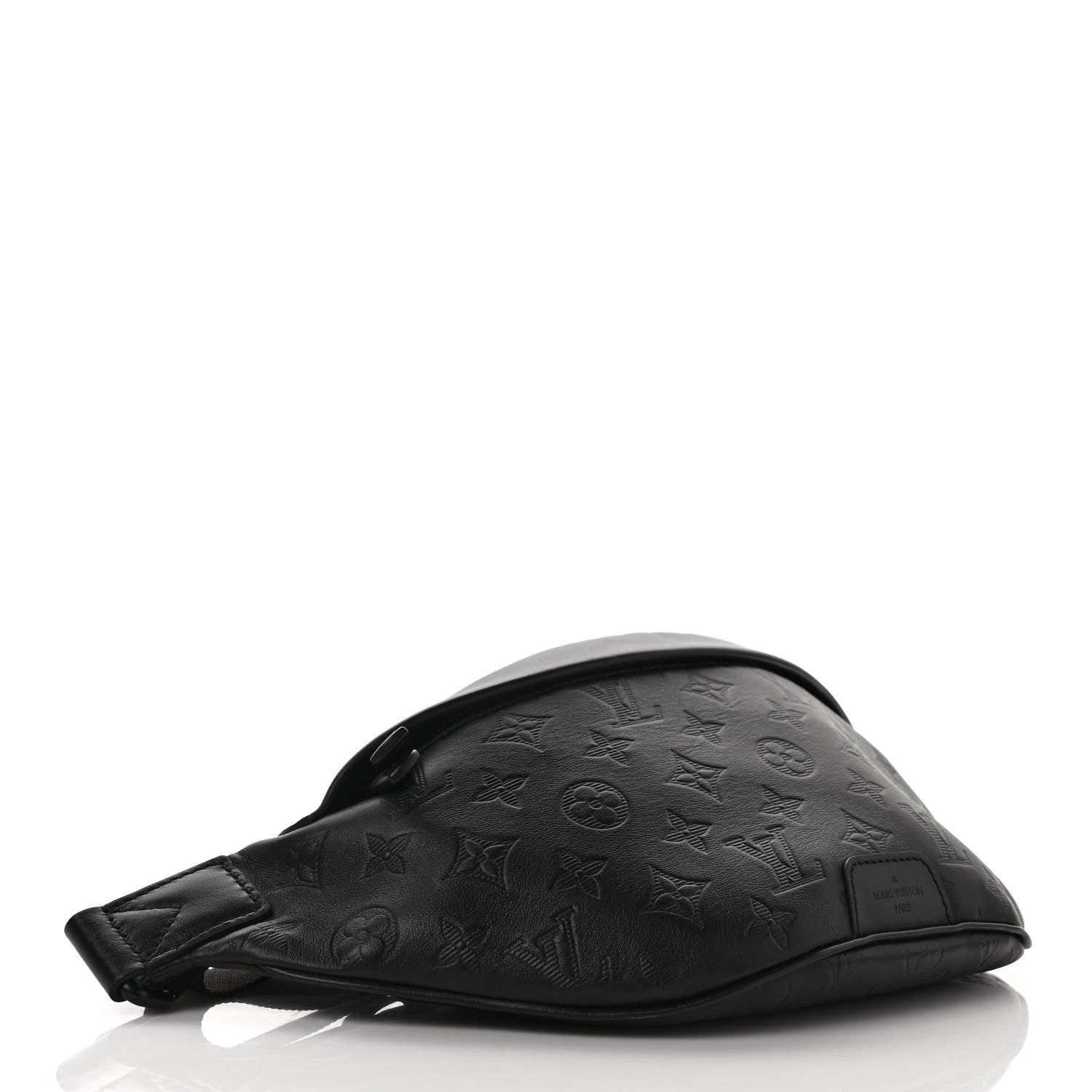 Louis Vuitton Calfskin Monogram Shadow Discovery Bumbag Black 4 of 9