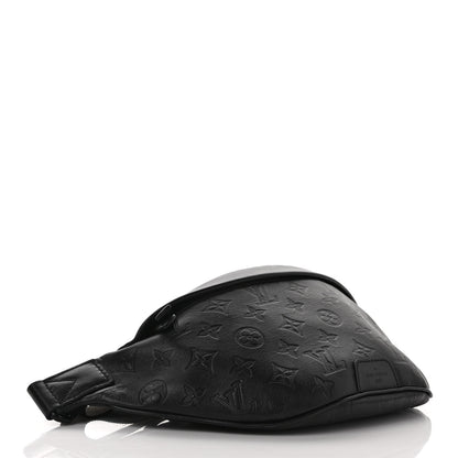 Louis Vuitton Calfskin Monogram Shadow Discovery Bumbag Black 4 of 9