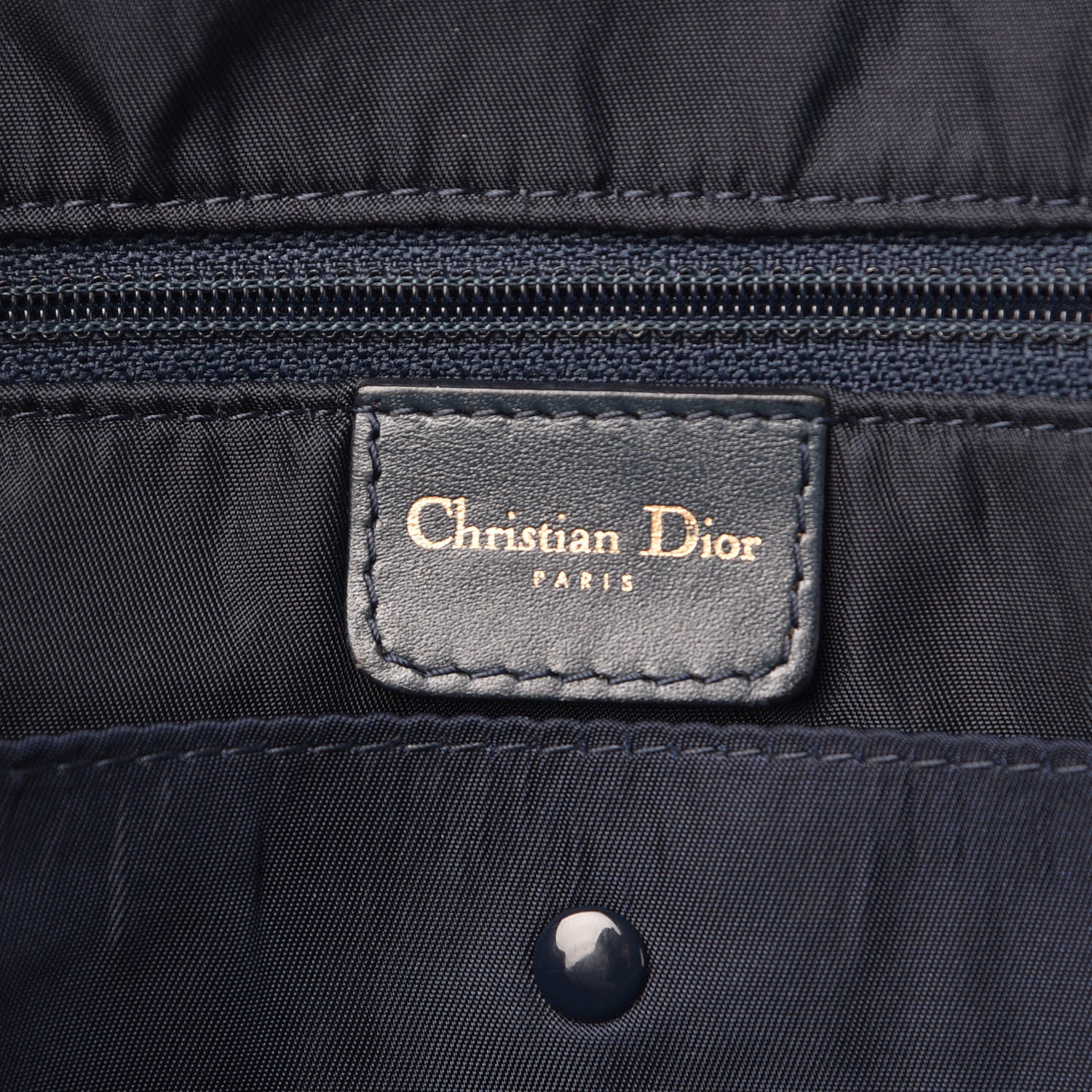 Christian Dior Monogram Saddle Bowler Navy 6 of 12