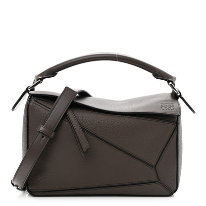 Loewe Calfskin Small Puzzle Bag Dark Taupe 1 of 9