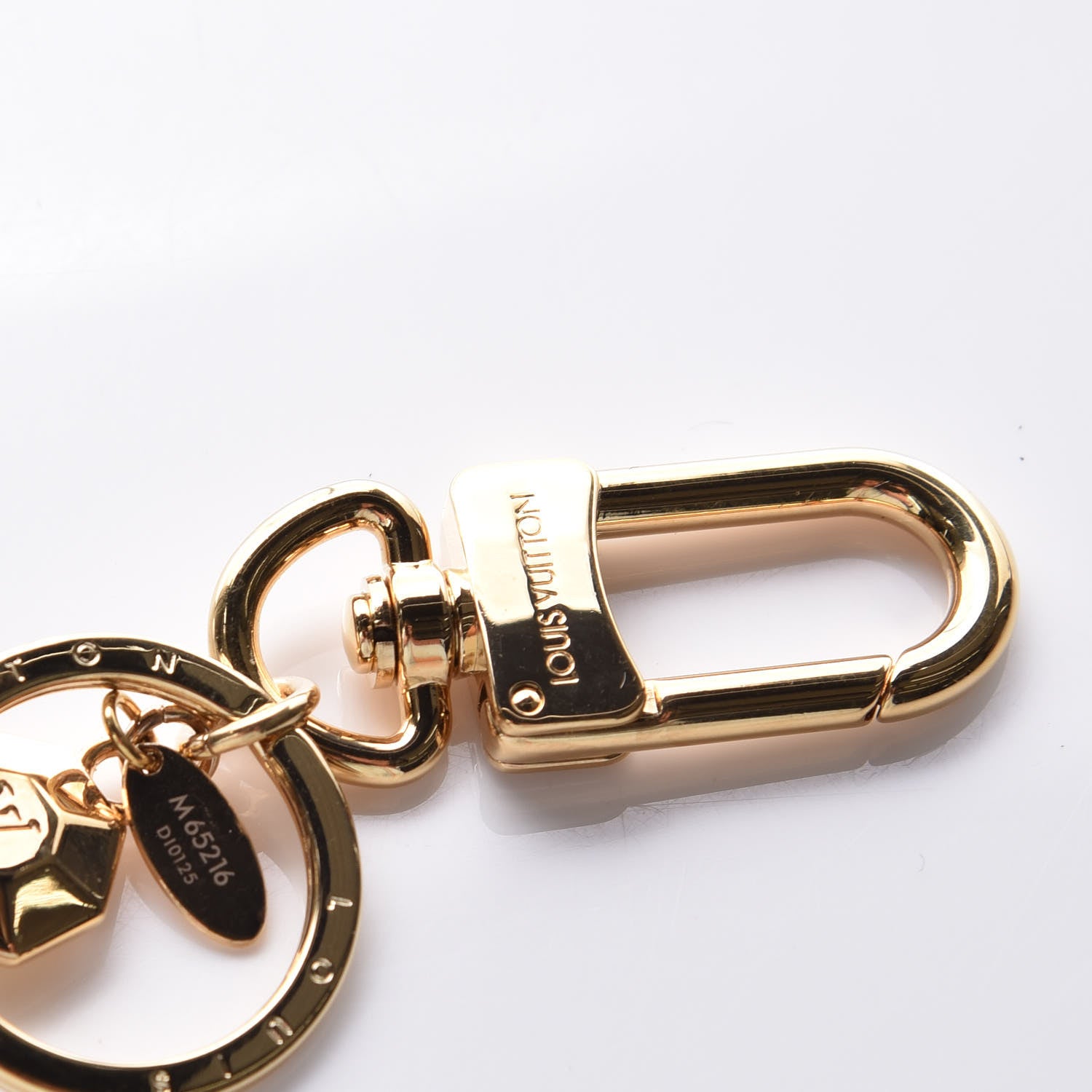 Louis Vuitton LV Facettes Bag Charm Key Holder Gold 3 of 3