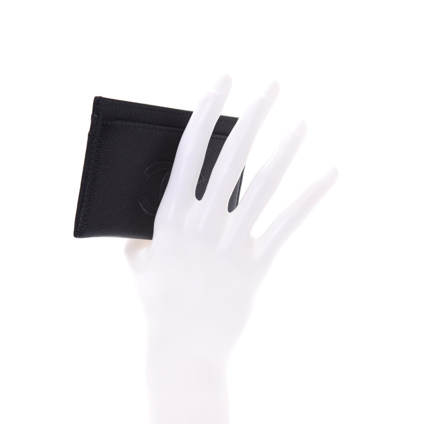 Calfskin CC Card Holder Black